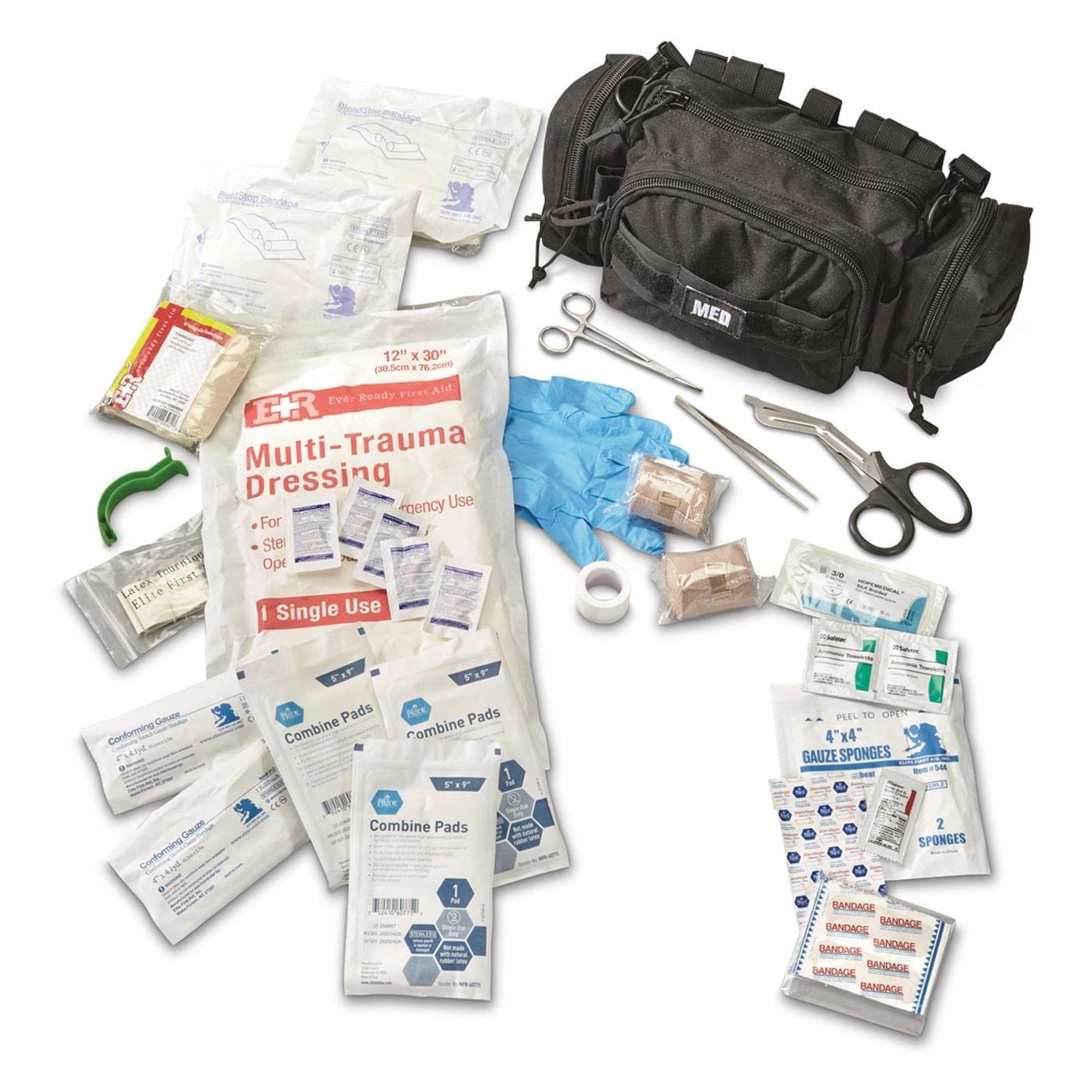 Elite First Aid Rapid Response Bag, 80 Piece, Digital Woodland