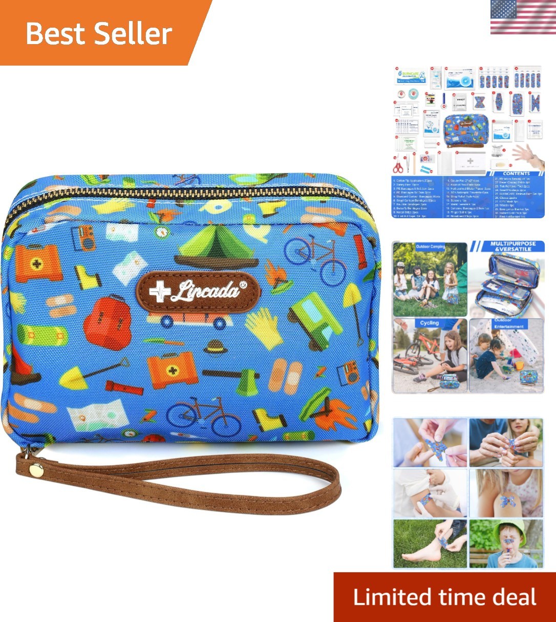 Versatile Travel First Aid Kit – 143 Essential Supplies for Home & Adventure