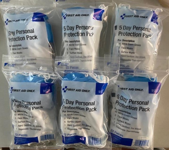 First Aid Only 91227 Five-Day Personal Protection Kit, 6 – 22 Pieces/Pack Kits