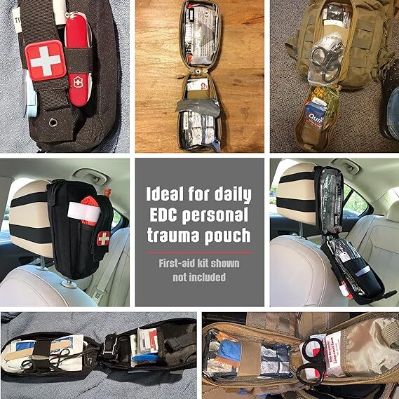 Tactical First Aid Kit Medical Molle Rip Away EMT IFAK Survival Pouch Empty Bag