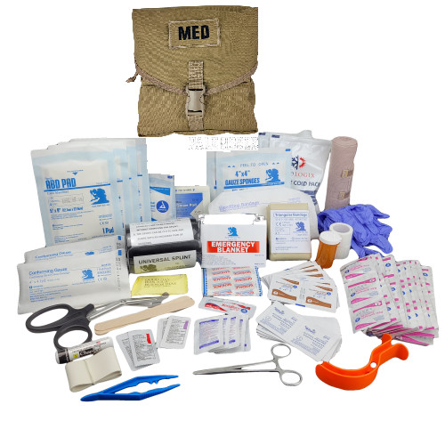 ELITE FIRST AID Corpsman M3 Medic Bag STOCKED Trauma Kit Military Survival