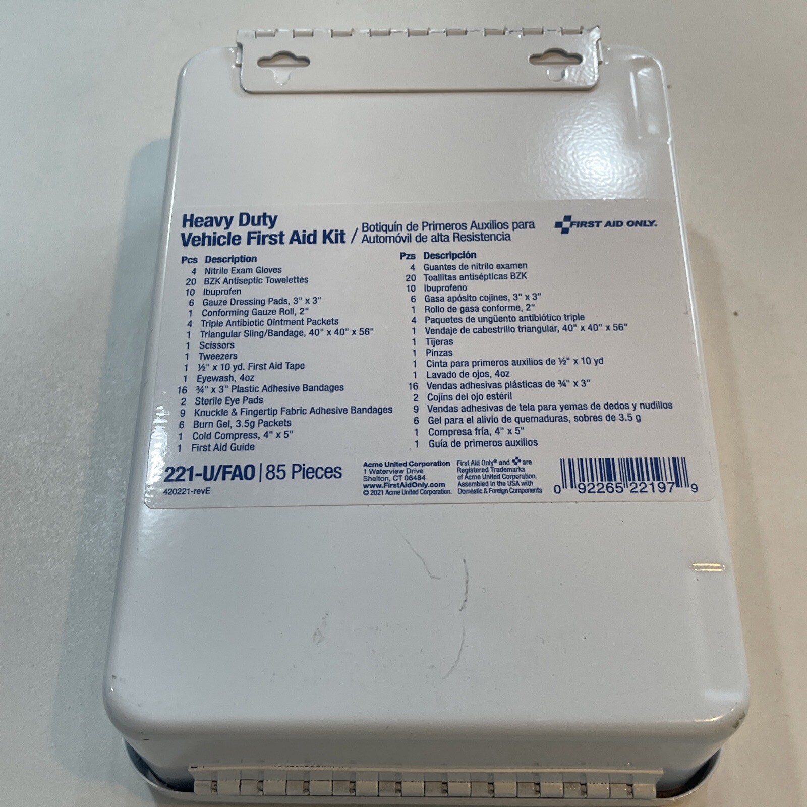 First Aid Only 221-U Vehicle First Aid Kit for Fleet and Commercial Vehicles
