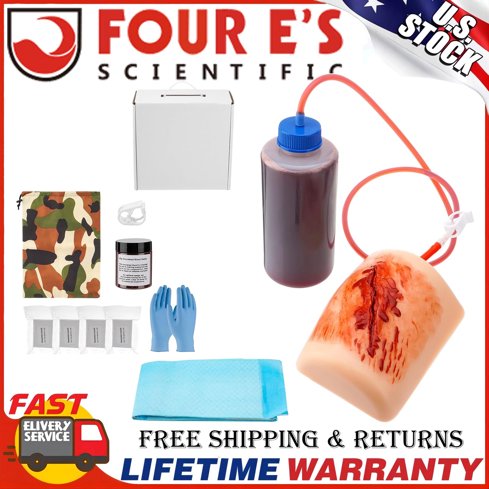 Wound Model Wound Bleed Kit Wound Trainer First Aid Trainer Bleeding Trainer New
