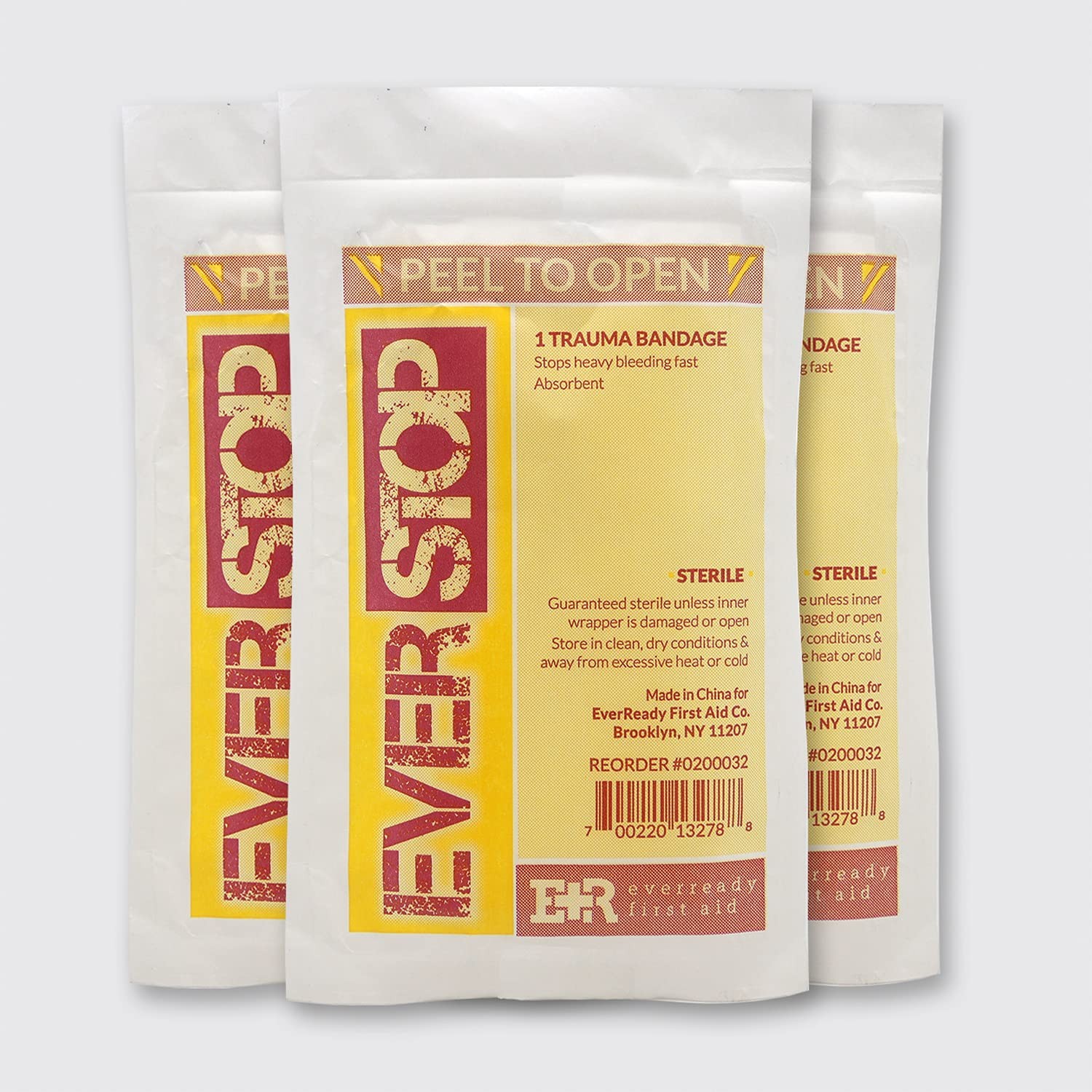 Ever Ready First Aid EverStop Blood Stopper 3 Count (Pack of 1)