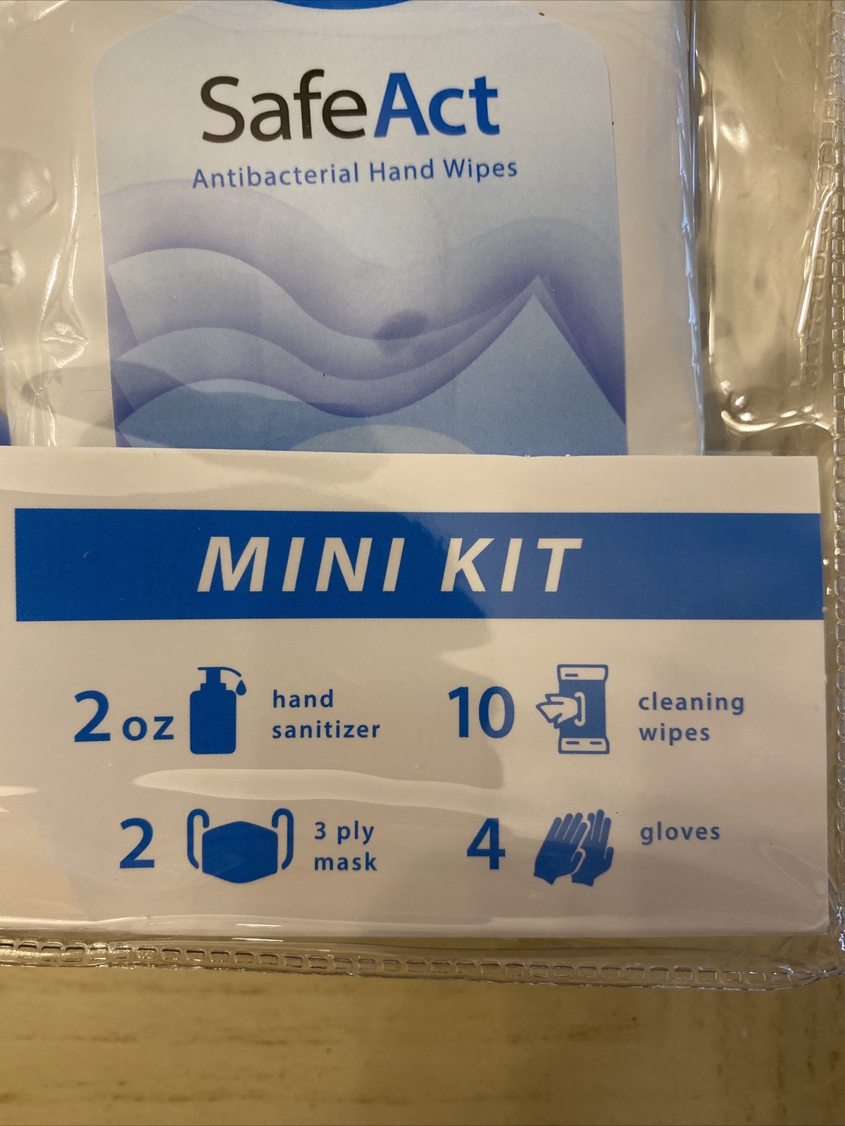 6-SAFE ACT Personal Protective Supply Mini/Travel Kit PPE NEW/SEALED