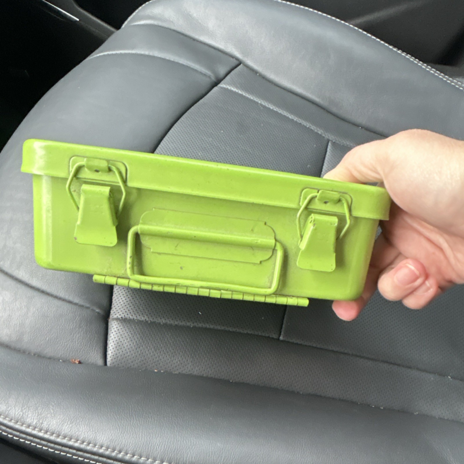 Vgt Bullard First Aid Set Green Metal Case Portable Bandages & Medical Supplies