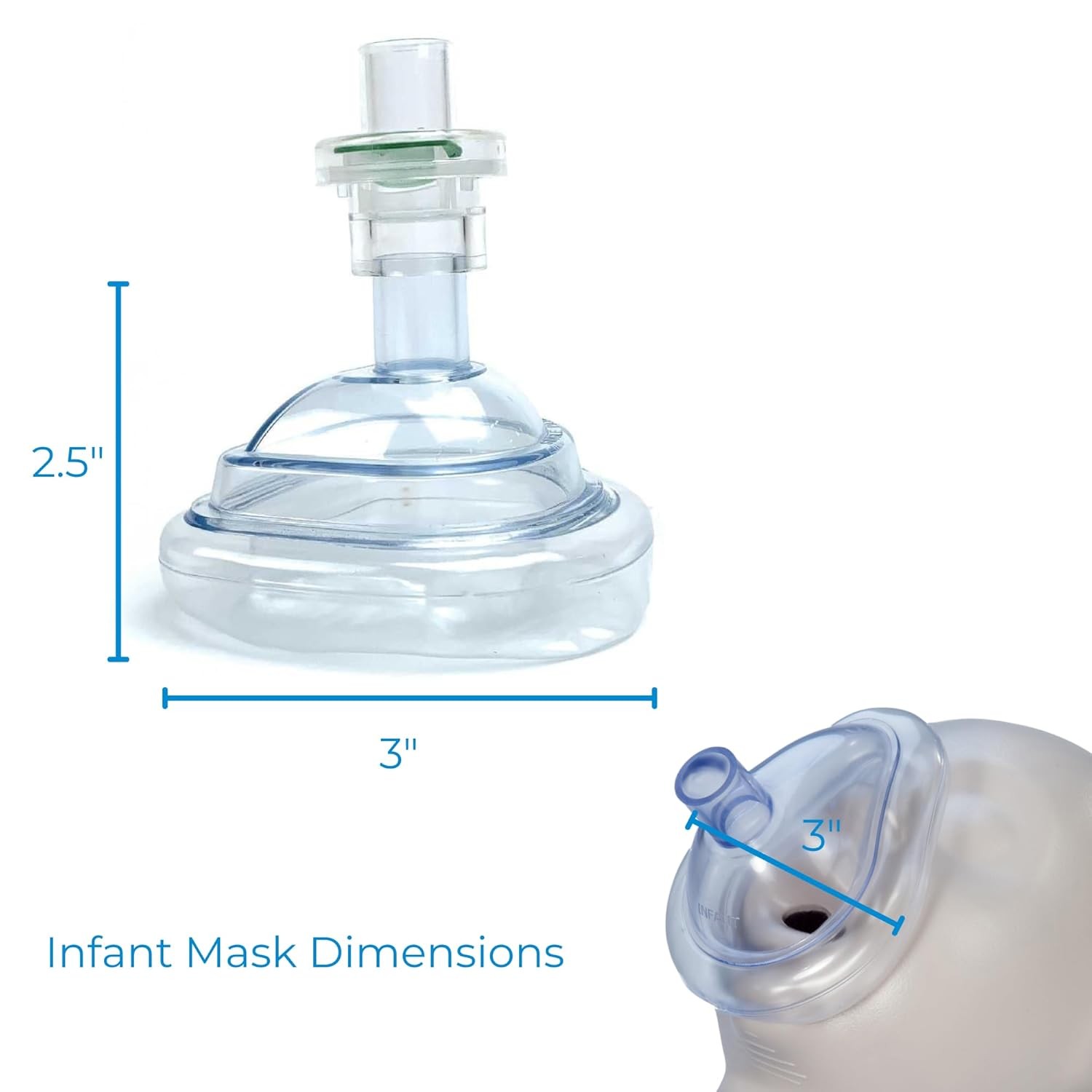 Adult & Child Infant CPR Rescue Mask Kit Pocket Resuscitator Hard Case