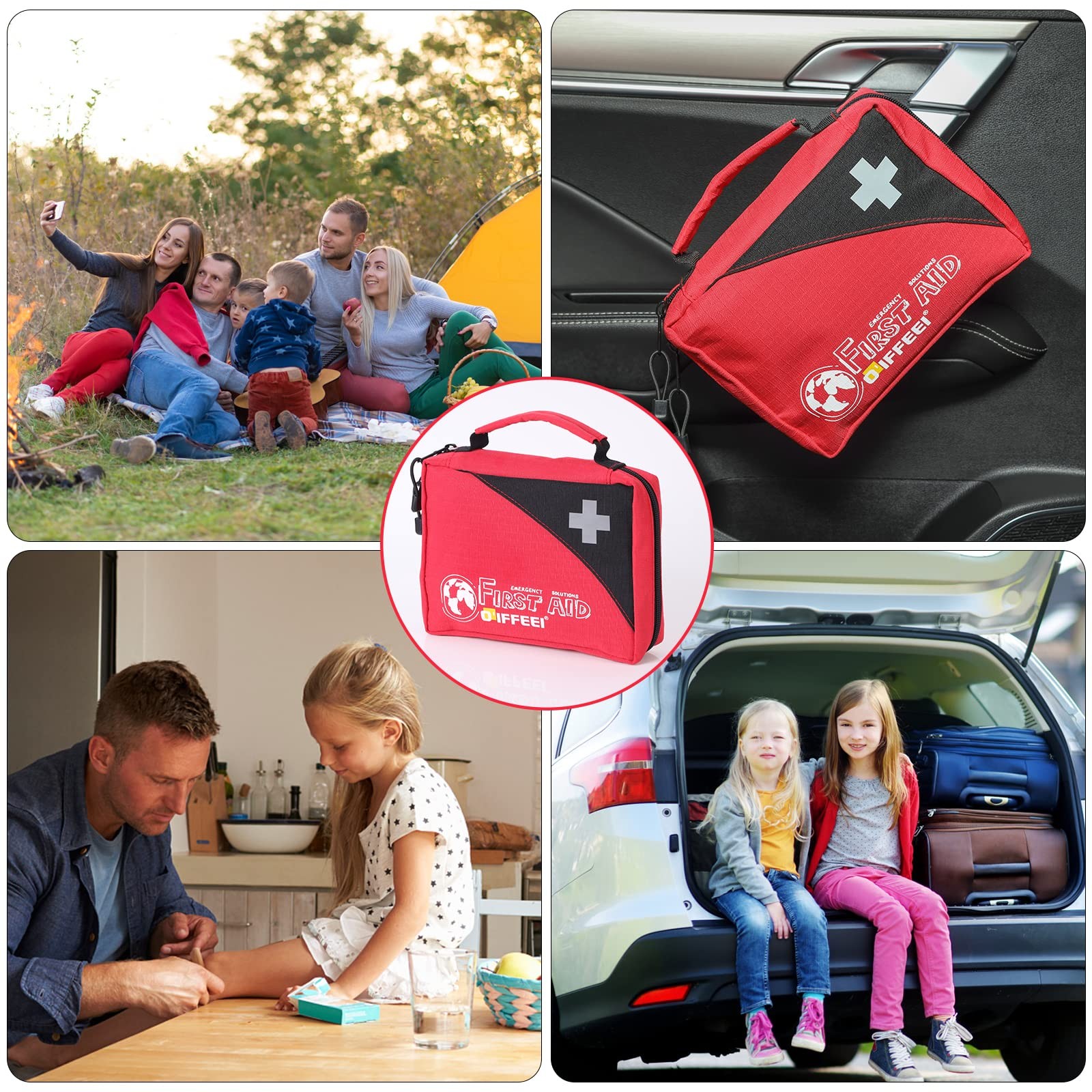 First Aid Bags Empty, Compact Trifold Emergency Medical bag for Camping Hikin…