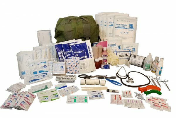 ELITE FIRST AID M17 STOCKED Corpsman Medic Bag Trauma Kit Military Survival ODG