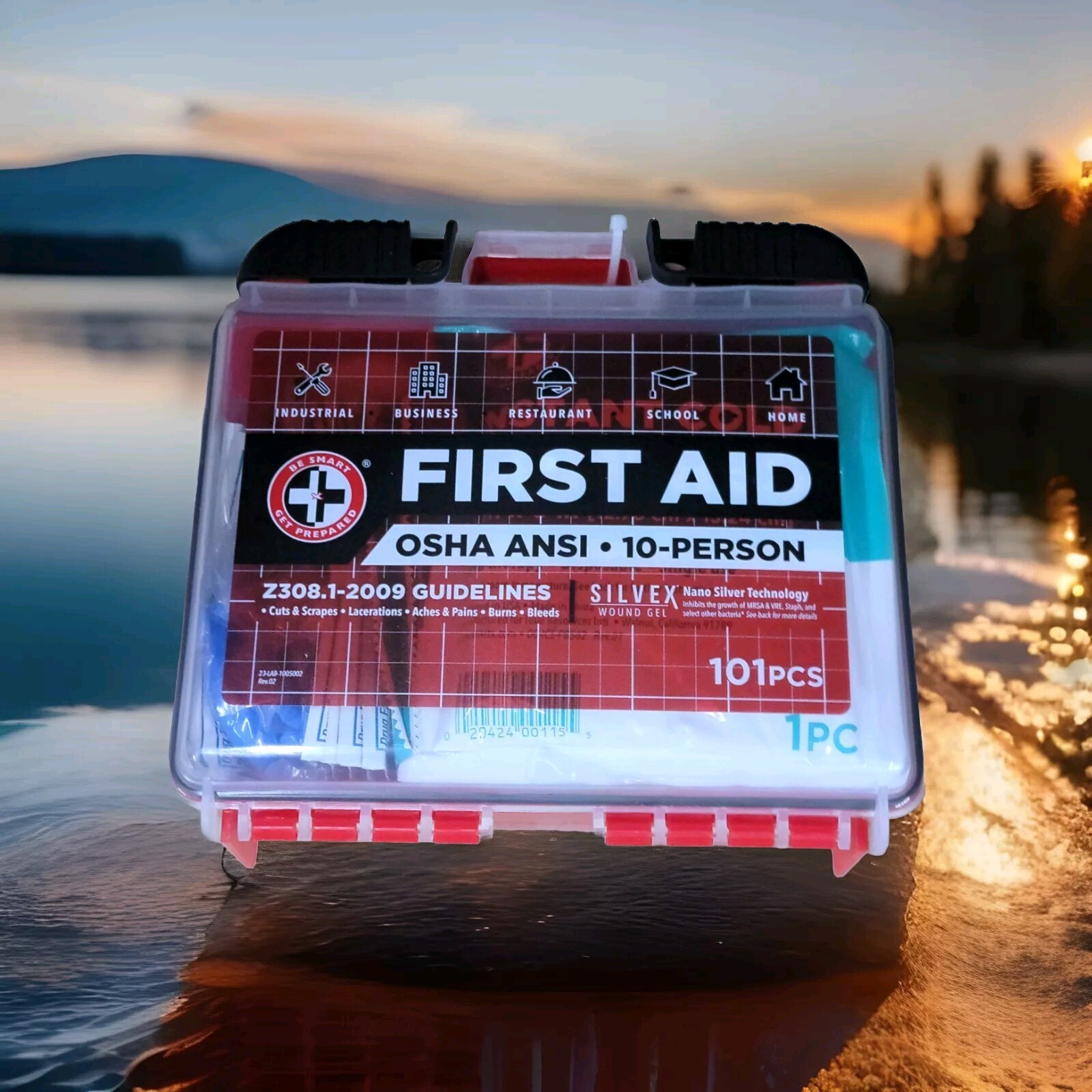Be Smart First Aid . PREPARED 10-Person Kit, 101-Piece