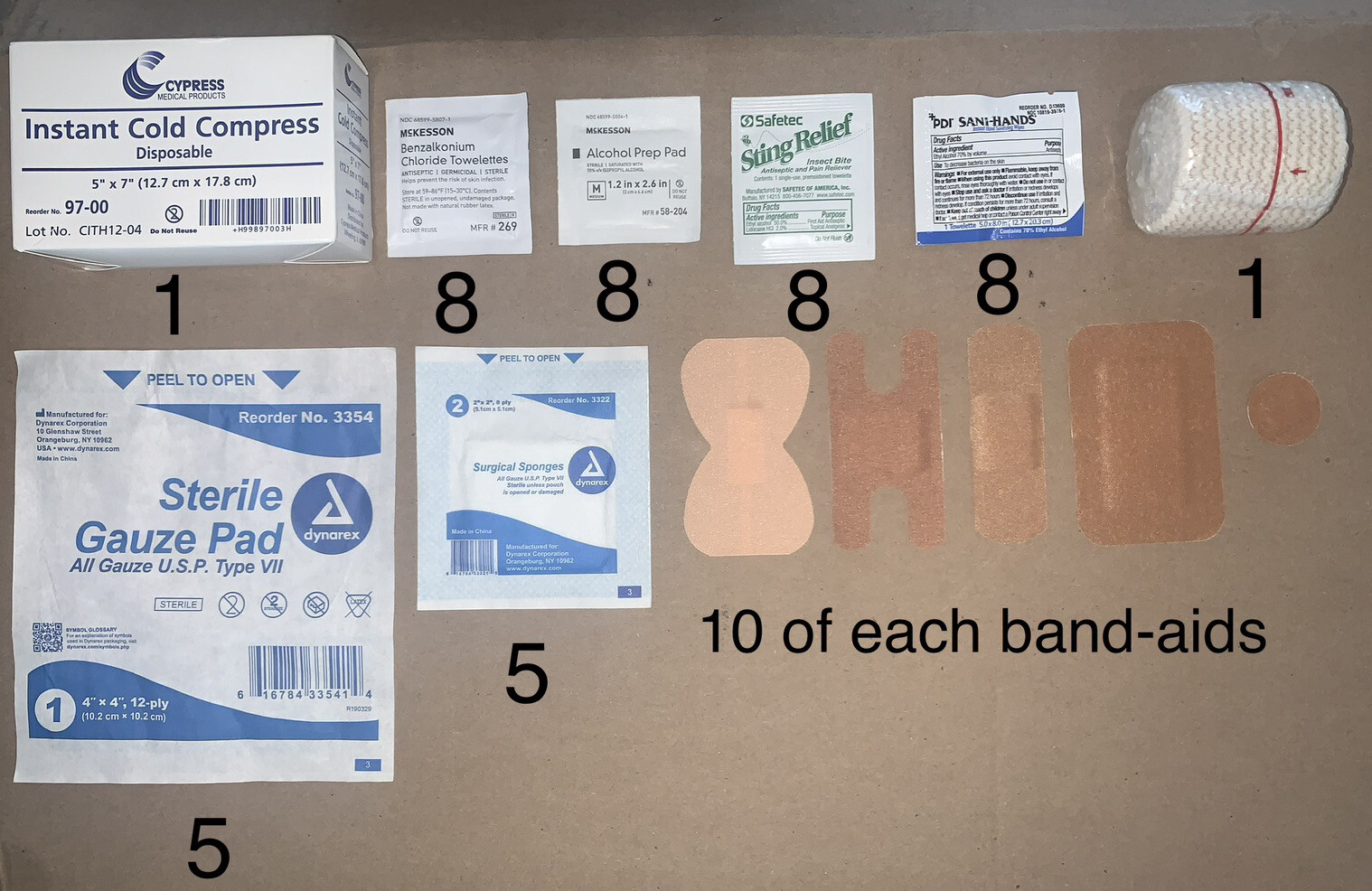 Travel First Aid Kit. Family & Child Medicine Cruise & Travel Kit -203 Pieces
