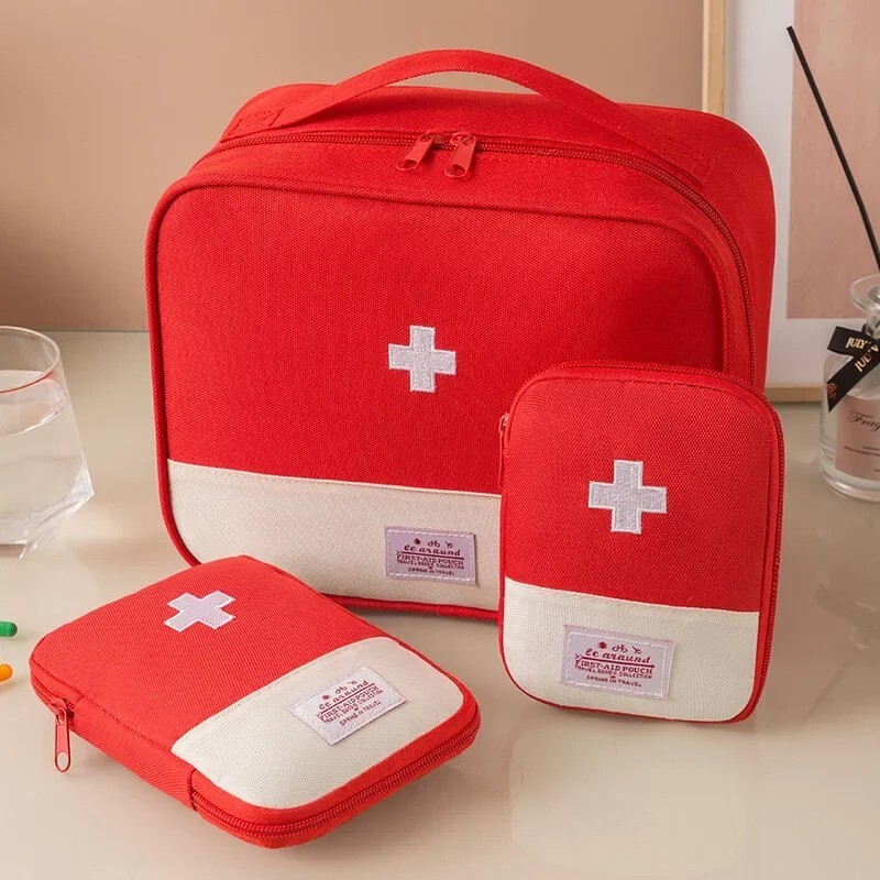 6Pcs Waterproof Portable First Aid Medicine Storage Bag Large Emergency Kit