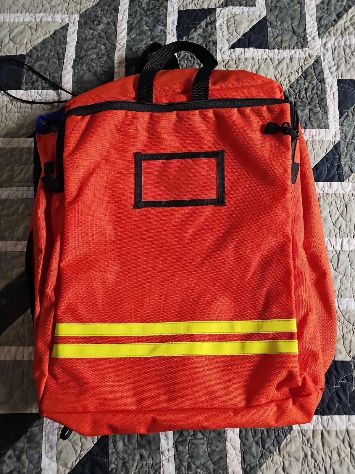 Trauma Backpack Bag, Orange, Empty Medical Bag Empty First Responder EMT W3