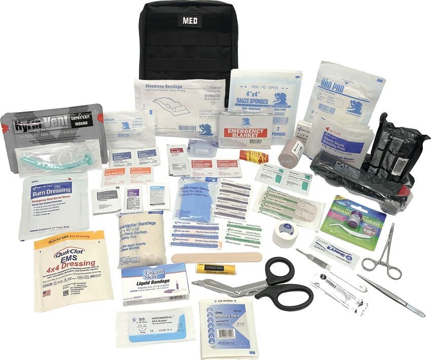 Elite First Aid GP IFAK Pro First Aid Kit Black Many Emergency/Survival Items