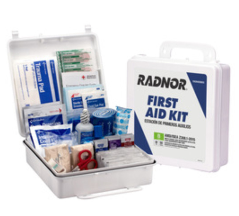 50 Person Radnor First Aid Kit Class B ANSI Compliant RAD64058055 Plastic Case