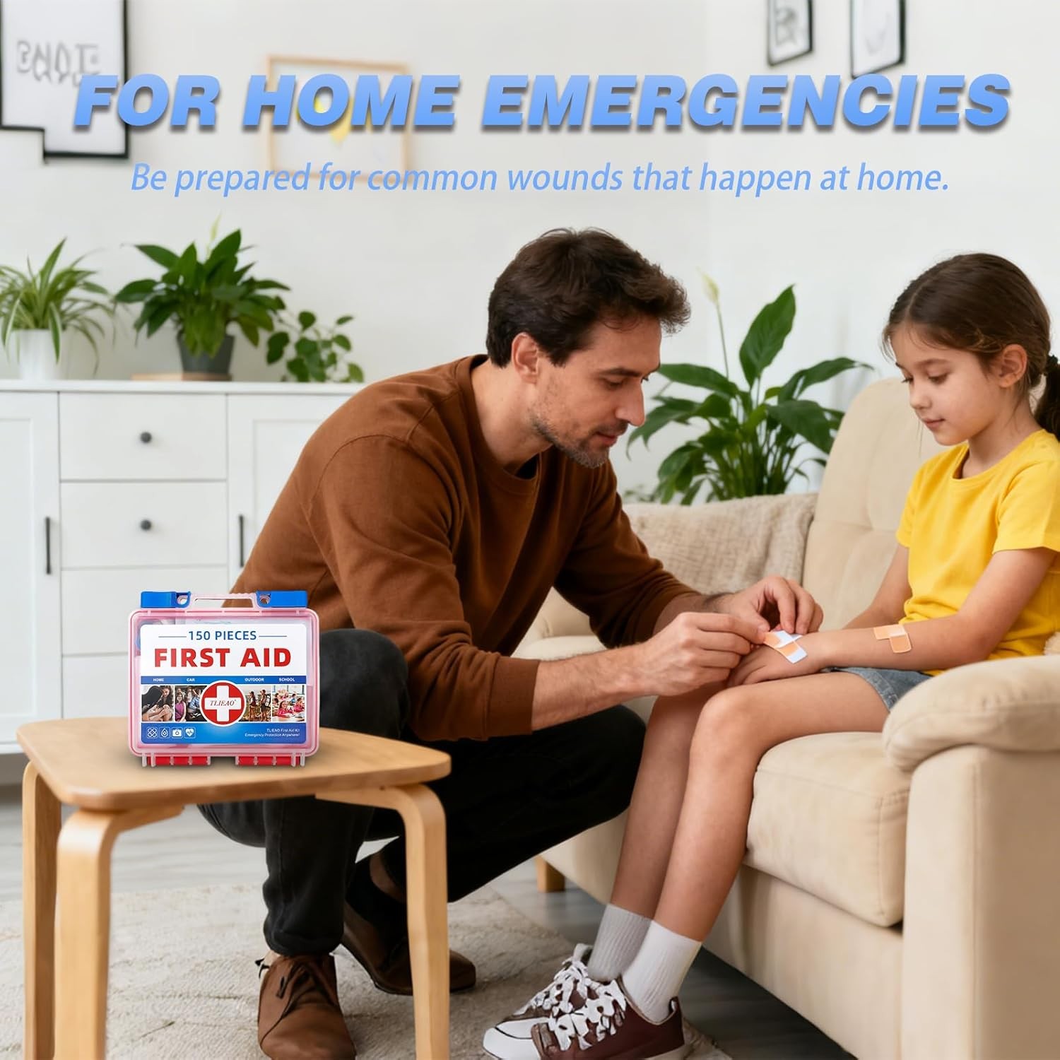Mini First Aid Kit – 150 Pieces Emergency Medical Kit for Home, Car, Travel, Cam