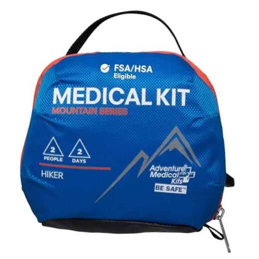 Mountain Series Medical Kit – Hiker – Emergency Medical First Aid Blue/Orange