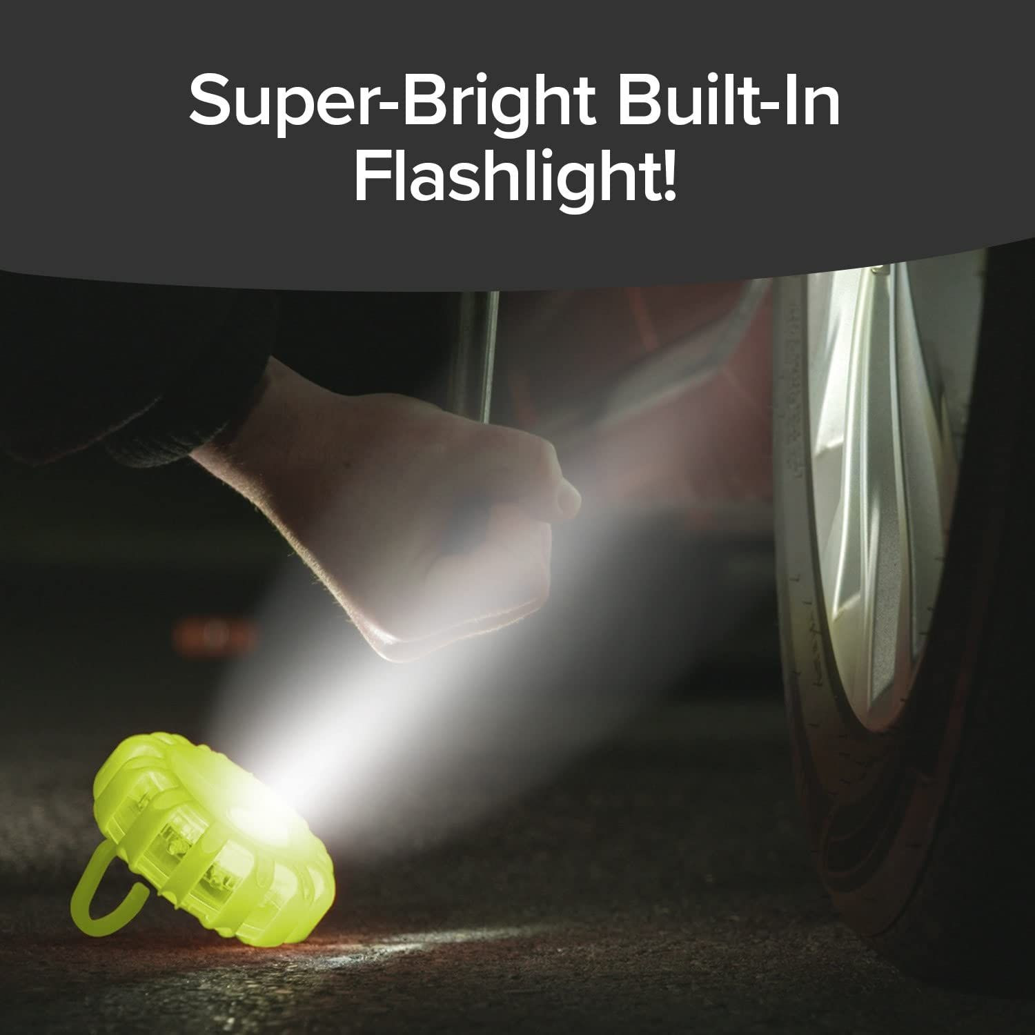 Lizard Flare Flameless Roadside Emergency Light, AS-SEEN-ON-TV, 6 In., Green