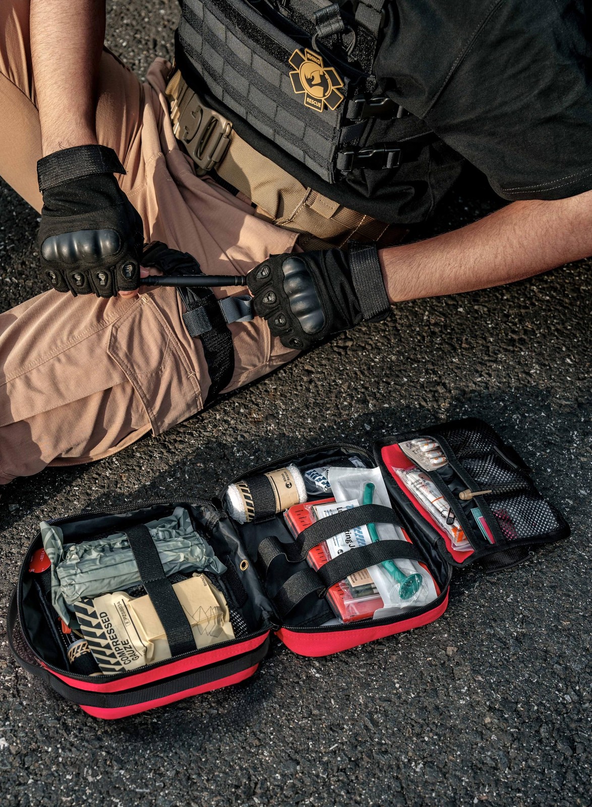 Vehicle IFAK Trauma Kit with C-A-T Tourniquet, Tactical First Aid Kit Molle P…