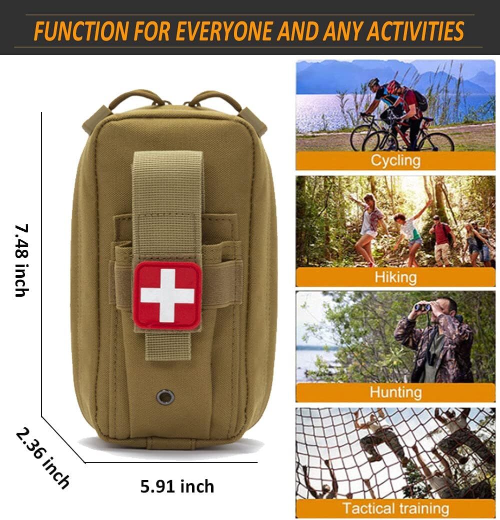 Tactical Molle Medical IFAK Pouch Military EMT First Aid Pouch Trauma Kit Bag US