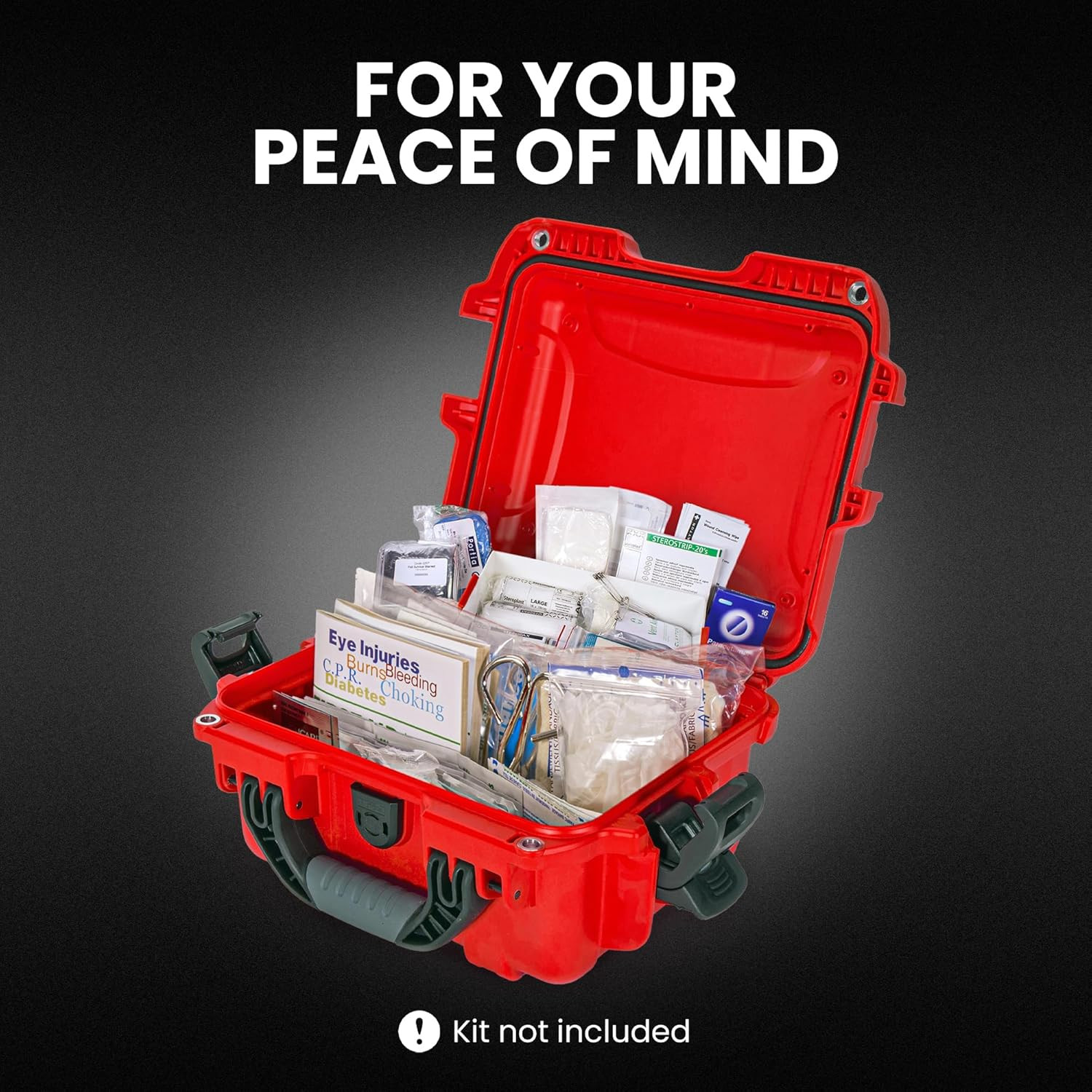 905 Waterproof First Aid Case Empty – Durable, Medical First Aid Organizer Case,