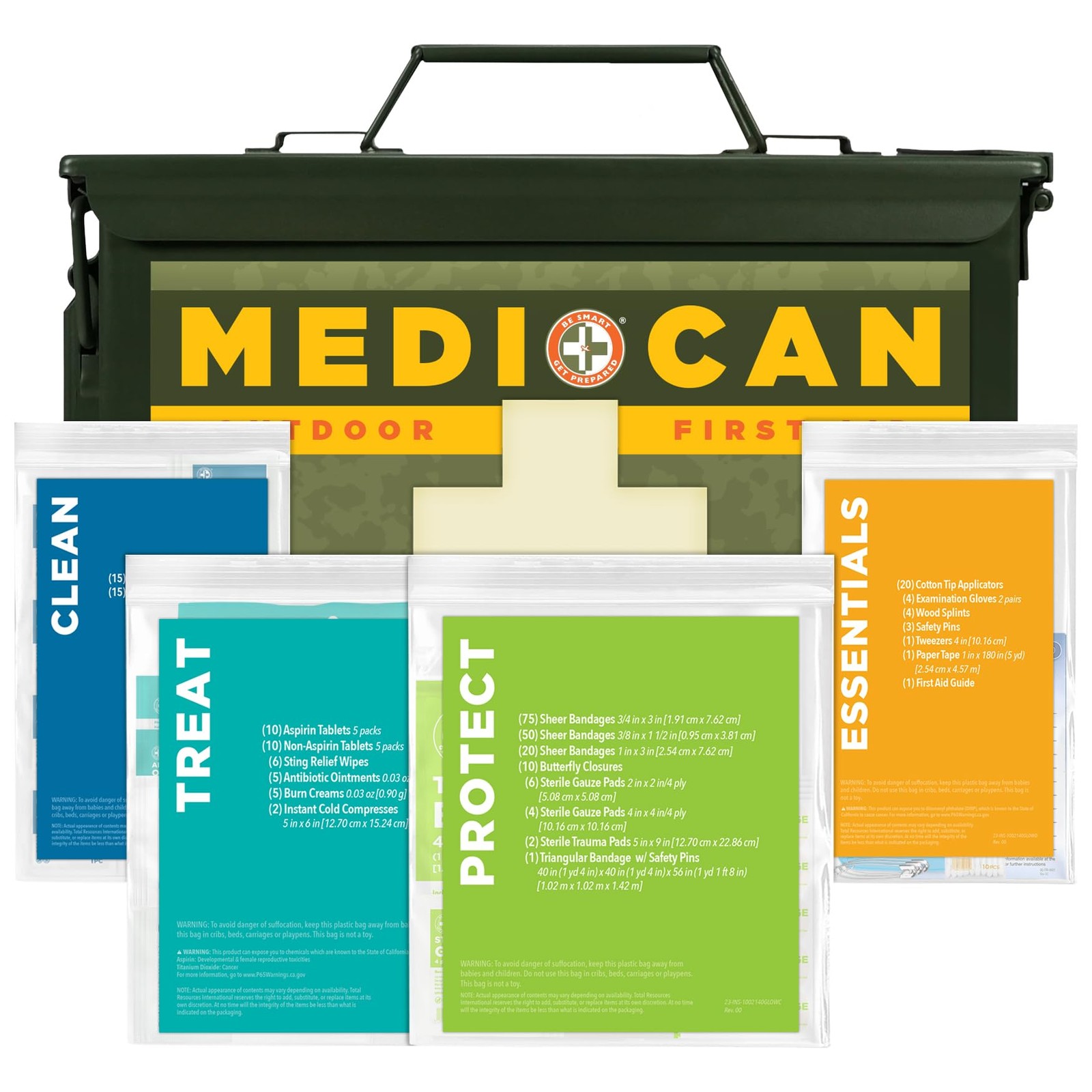 Be Smart Get Prepared 270Piece Medi+Can First 270 Count (Pack of 1), Green