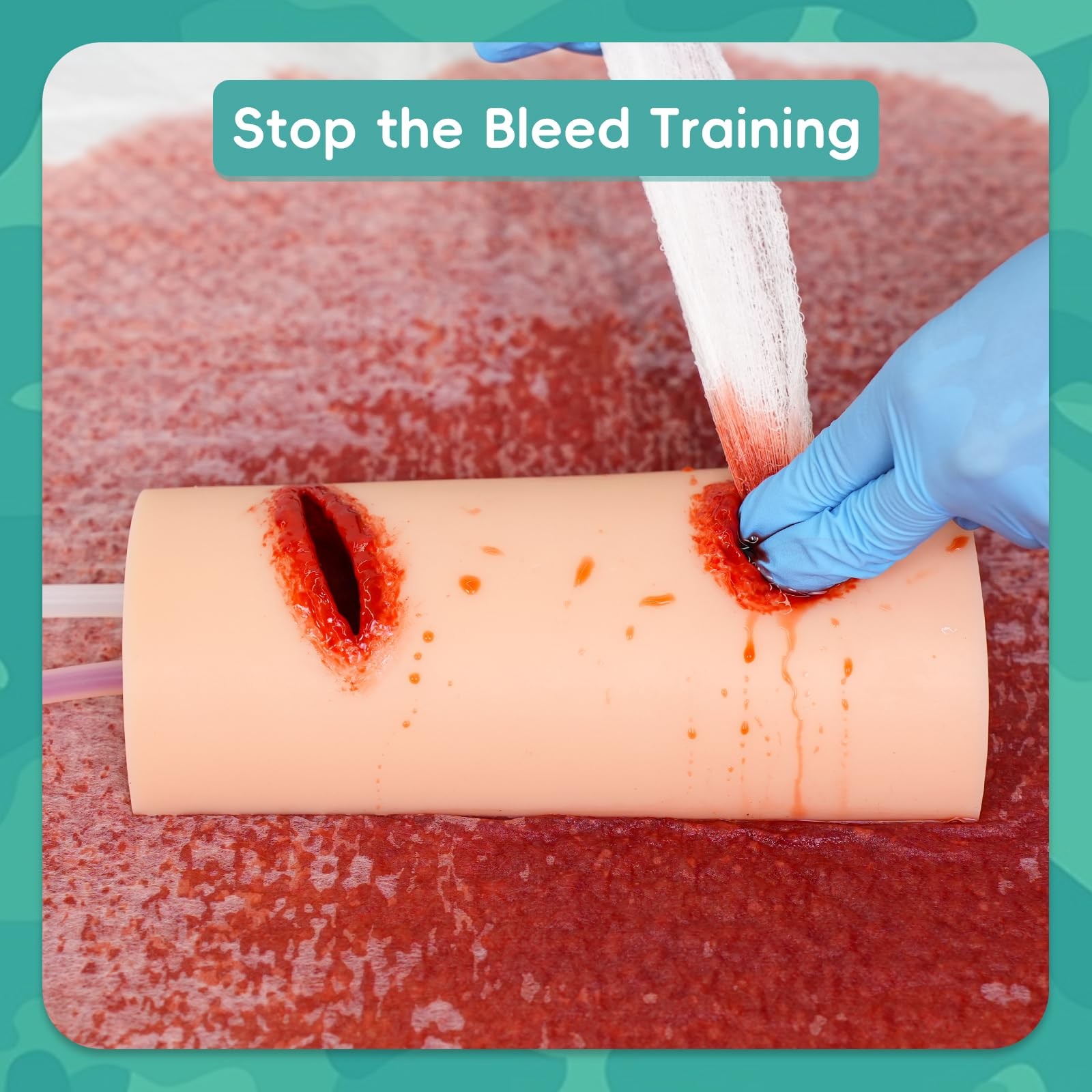 Wound Packing Trainer, Stop the Bleeding Training Kit, Bullet & Laceration Wo…