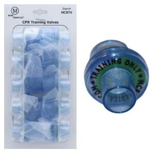 10 Pack Adult CPR Training Masks with Valves – Rescue Breathing Equipment