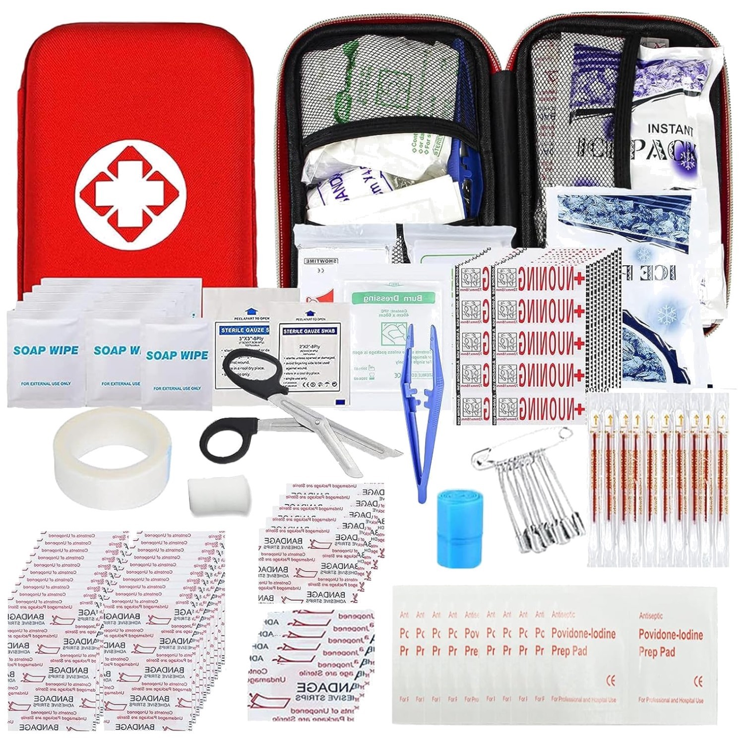 Travel-Ready 275-Piece First Aid Kit – Lightweight EVA Gear for Hiking & Camping
