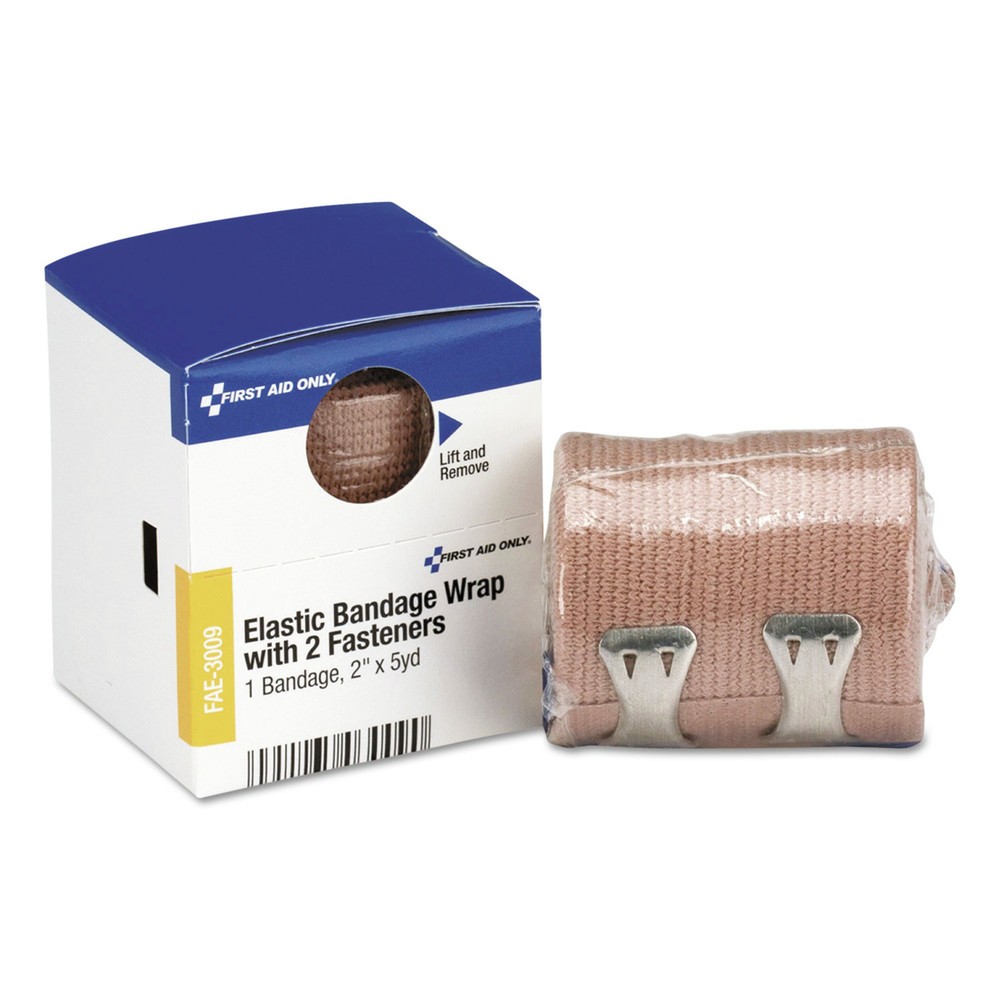First Aid Only FAE3009 2" x 5 yds Latex-Free Elastic Bandage Wrap New