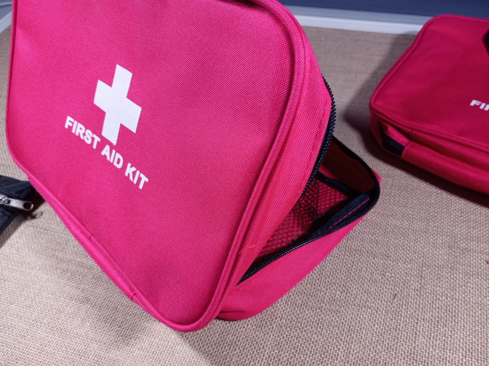 Nylon First Aid Empty Kit, Compact Waterproof and Lightweight First Aid Bag