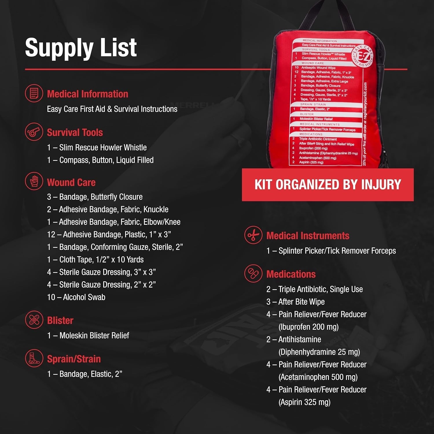 Emergency Ready Adventure First Aid Kit 1.0 – Ideal for Active Lifestyles