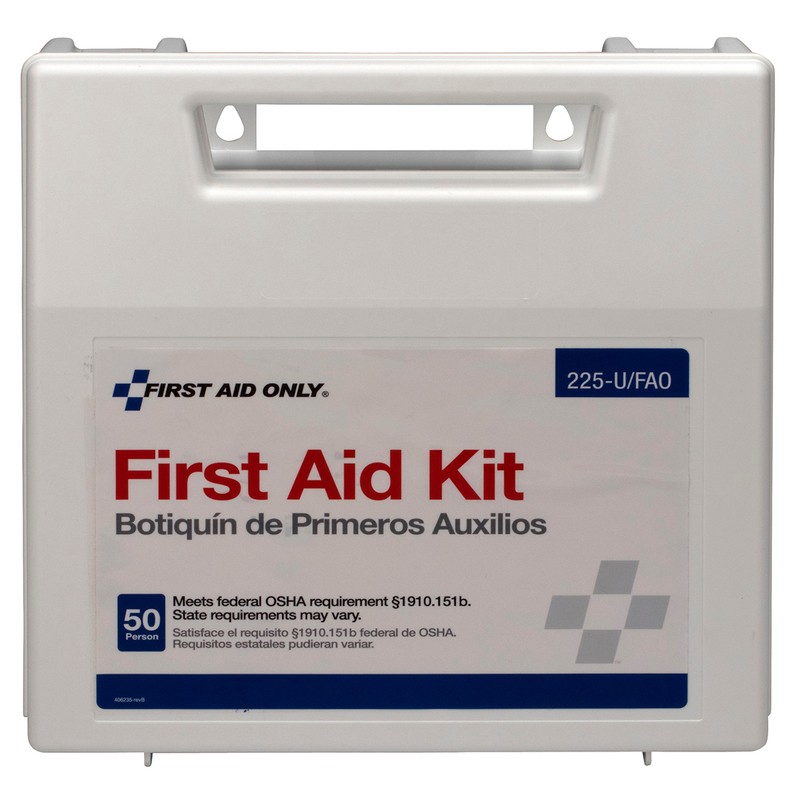 First Aid Only 225-U 50-Person Water Resistant Plastic Case First Aid Kit