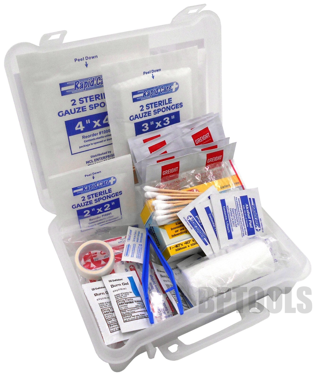 10 Person First Aid Kit Construction Industrial Office ANSI Approved 100pc Set
