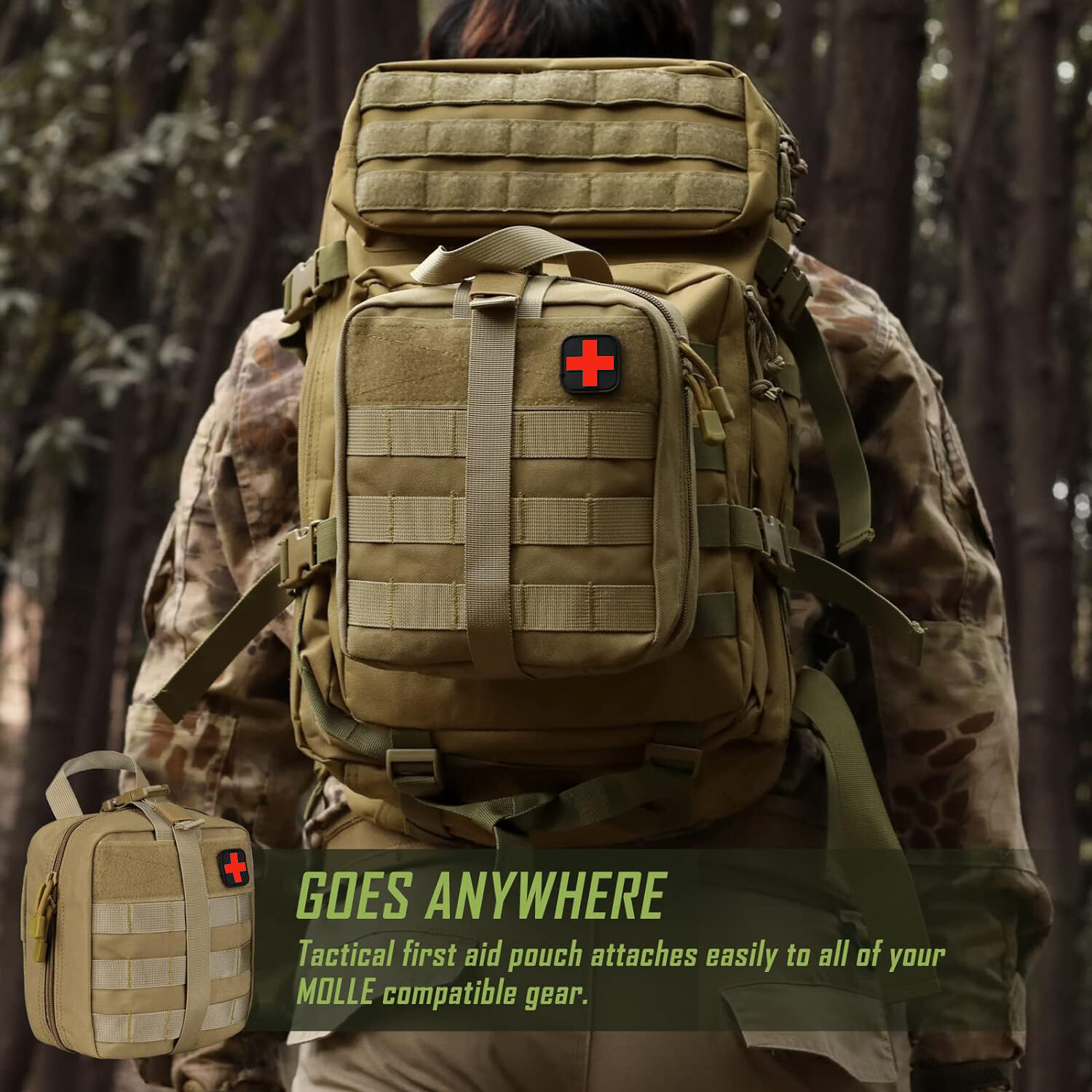 Tactical First Aid Pouch Rip Away Military Tear Away Medical Utility Pouch Bag