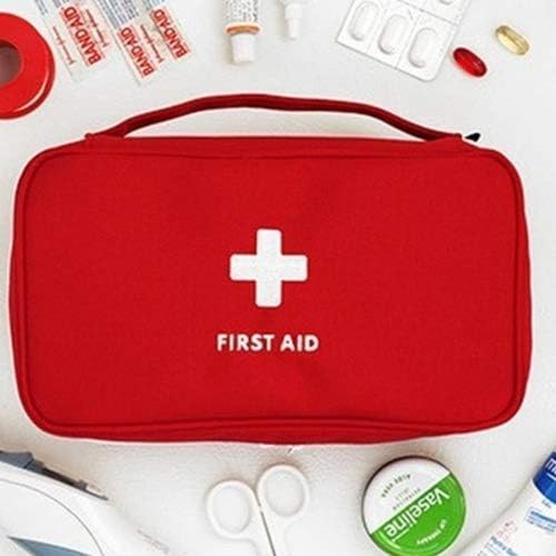 Durable Red First Aid Bags – Multi-Pocket Emergency Kits for Home and Outdoors