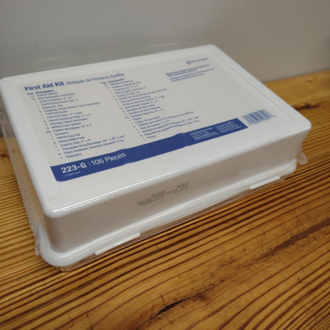First Aid Kit – 223-G 25 Person Kit Expires April 2026