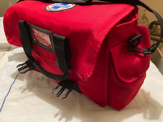 First Aid Bag – 15" + SIDE POCKETS Medical Supplies Trauma Bag W/ Shoulder Strap