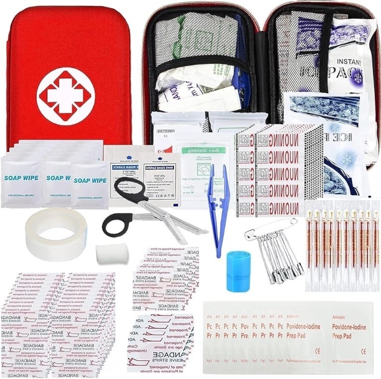 Emergency First Aid Kit 275 Pcs EDC Car Boat Camping Hiking Travel