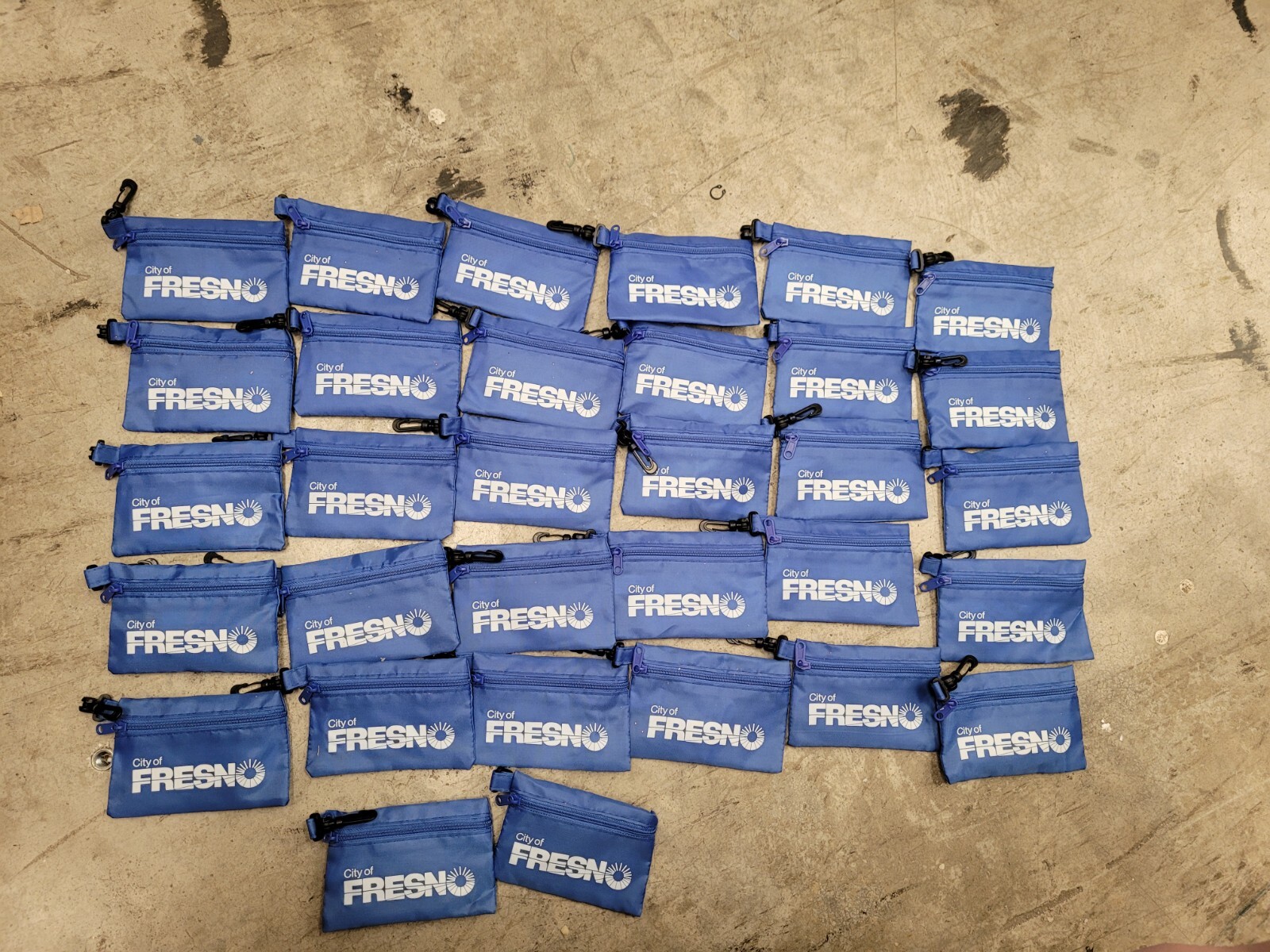 Lot Of 32 "City Of Fresno" Mini Keychain Pouch Travel First Aid Kits