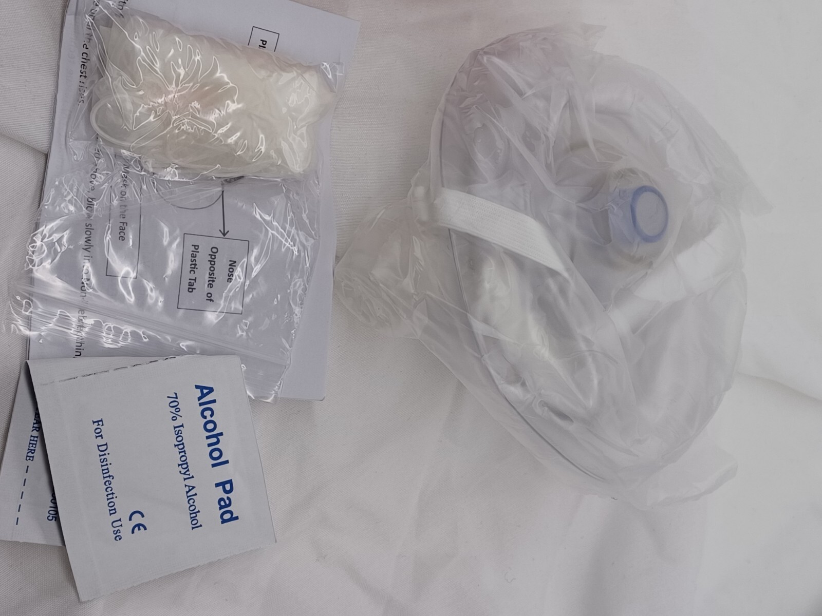 Ever Ready Adult Child Infant CPR Resuscitator Masks (2) First Aid Portable