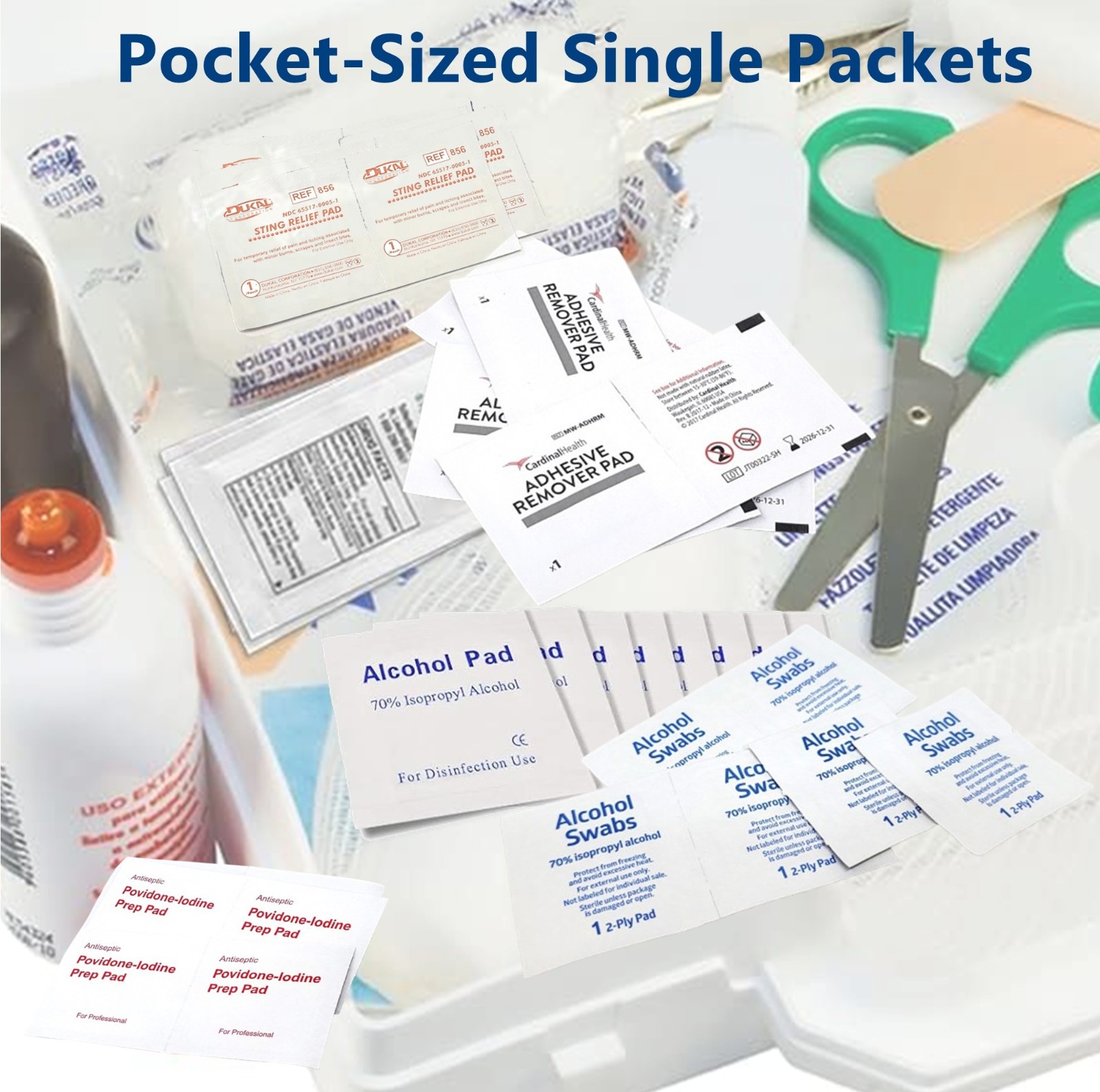 70 Pcs First Aid Kit for All Purpose Emergency Survival Home Car Medical Travel
