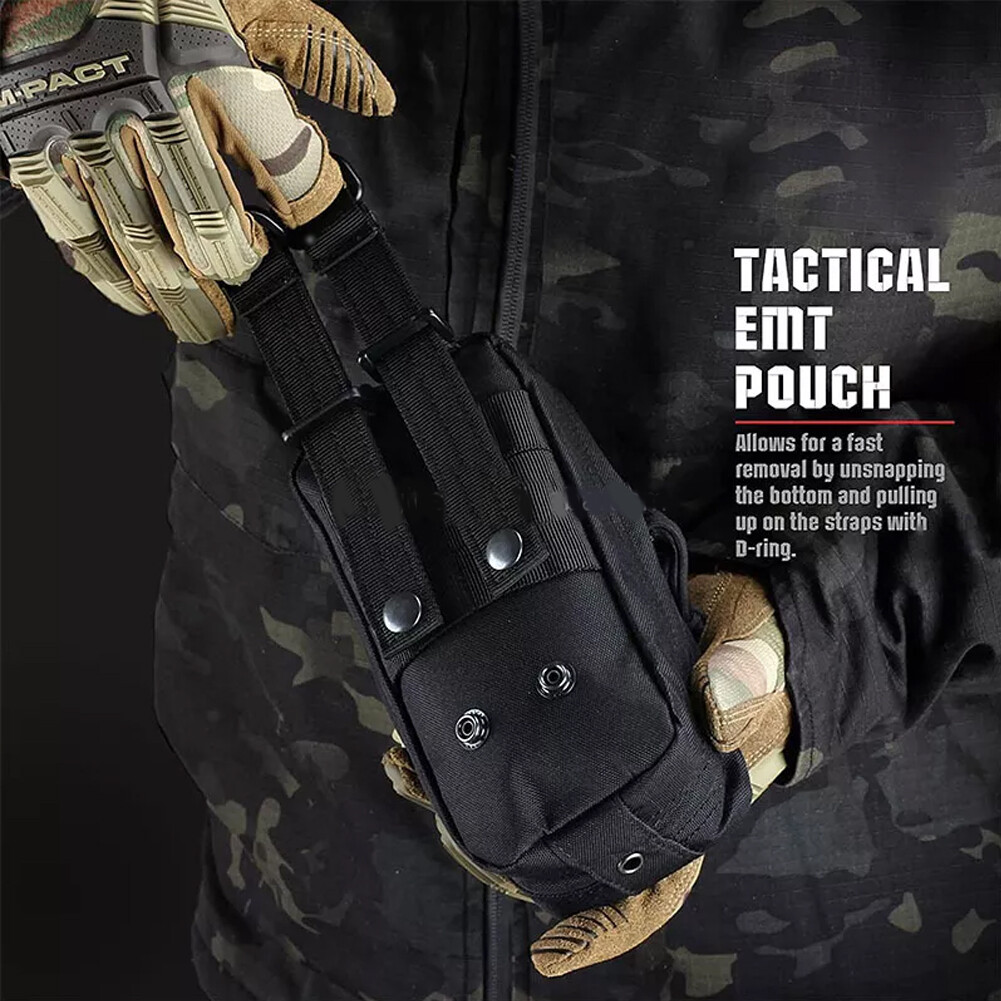 Tactical Molle Medical Bag First Aid Kit IFAK Pouch Emergency EMT EDC Trauma Bag