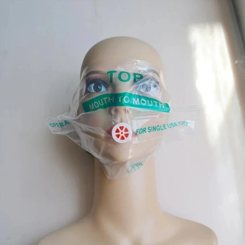 1-10Pc Outdoor Rescue Health Care Tools Jetting Resuscitator Maskkey Chain First