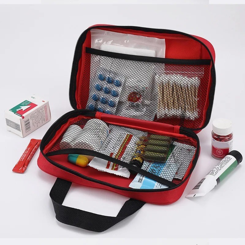Portable First Aid Kit Medical Storage Bag Oxford Emergency Organizer Pouch