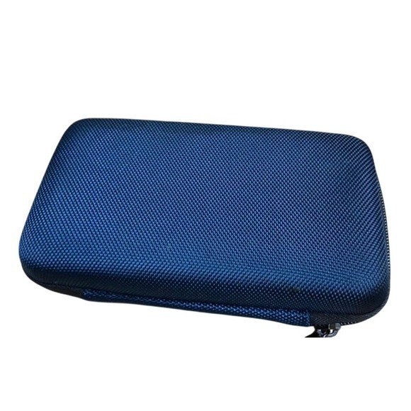 NEW TUMI Delta Navy Blue Hard Shell Travel Amenity Kit with Kiehl's Toiletries