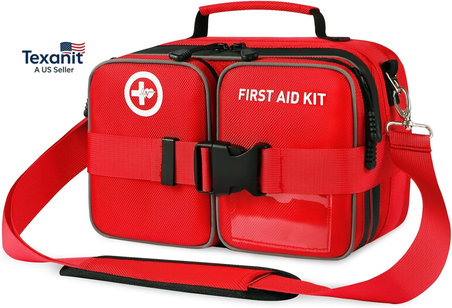 Premium 516 Piece First Aid Kit for Car, FSA Eligible HSA Store Waterproof Compa