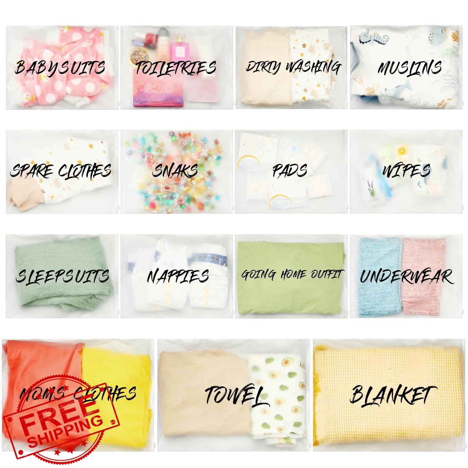 Huhumy 15 Pcs Hospital Bags