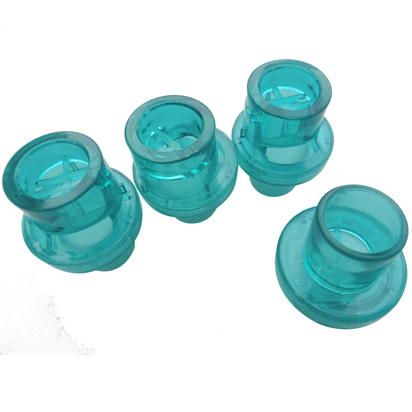 100pcs/pack Oxygen Inlet One-Way Valve For CPR Face Shields AED Training Green