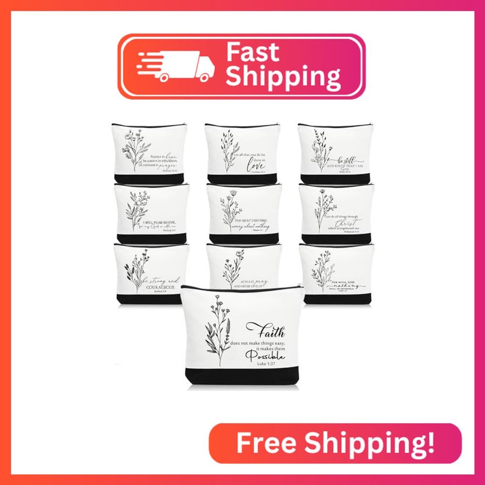Huhumy 10 Pcs Christian Religious Gifts for Women Bulk, Inspirational Bible Vers